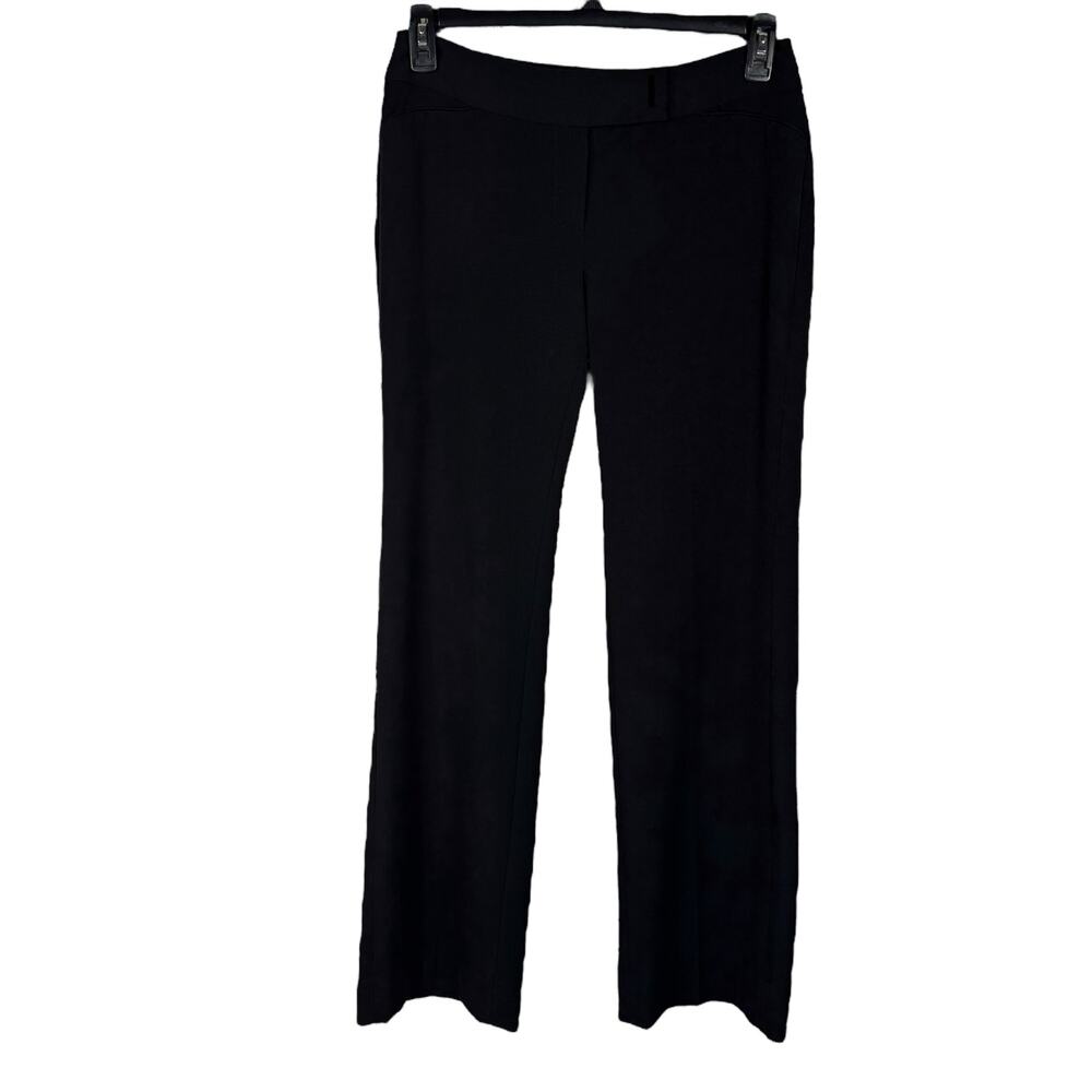 WHBM Legacy SZ 6R Modern Boot Dress Pants Stretch Zip-Fly Flat Front Pockets
